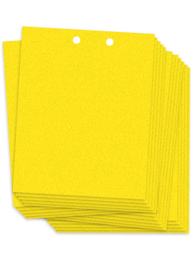 مجموعة مصائد لاصقة للفطريات والحشرات الطائرة التي يمكن أن تصيب النباتات مكونة من 20 قطعة أصفر 25.20x0.70x20.20سم - Image 1