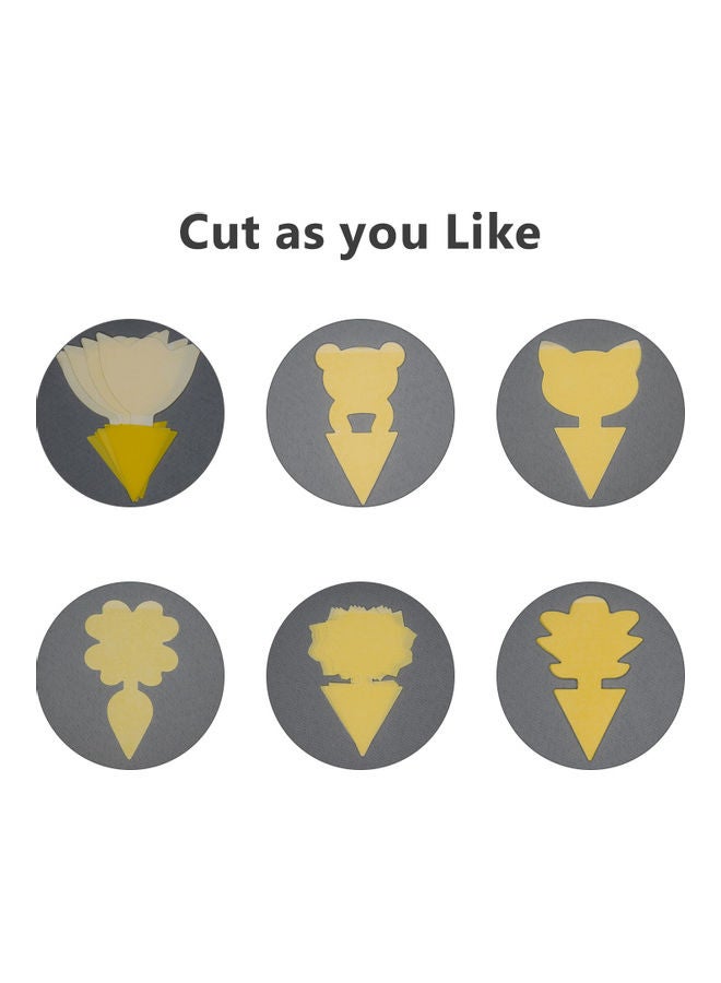 مجموعة مصائد لاصقة للفطريات والحشرات الطائرة التي يمكن أن تصيب النباتات مكونة من 20 قطعة أصفر 25.20x0.70x20.20سم - Image 4