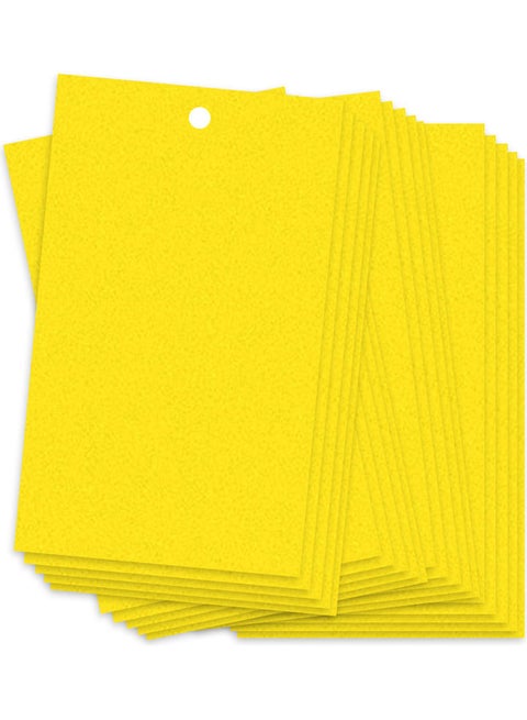 20-Piece Sticky Traps For Flying Plant Insect Fungus Yellow 20.20x0.70x15.20cm