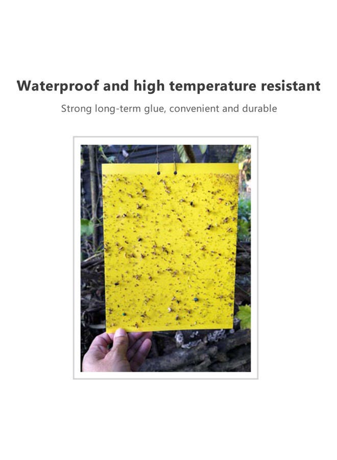 Generic 20-Piece Sticky Traps For Flying Plant Insect Fungus Yellow 20.20x0.70x15.20cm  - Image 3