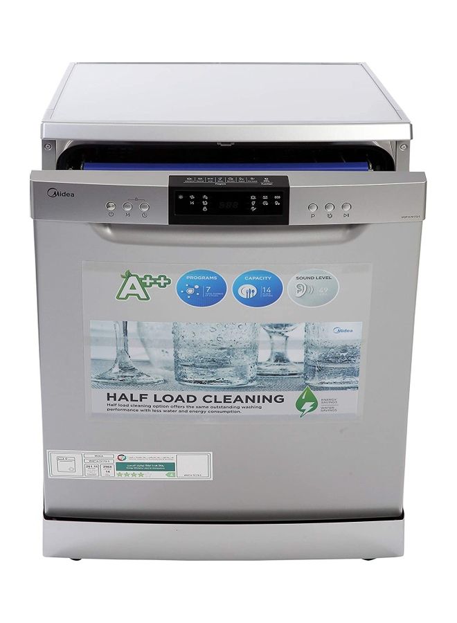 مديا غسالة أطباق سعة 14 لتراً 260.95 W WQP147617Q-S فضي  - Image 2