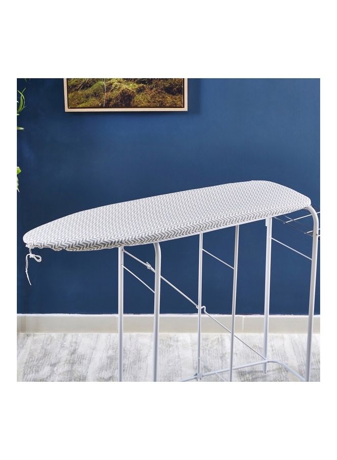 Home Box Camille Ironing Board Cover White/Grey 110 x 33cm  - Image 1