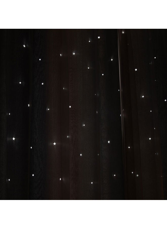 Double Layer Light Heat Insulation Bedroom Curtain Multicolour