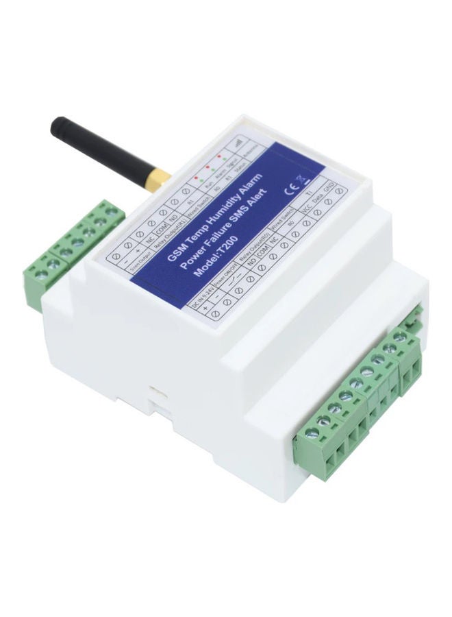 جهاز إنذار لدرجة الحرارة والرطوبة بنظام GSM أبيض  - Image 3