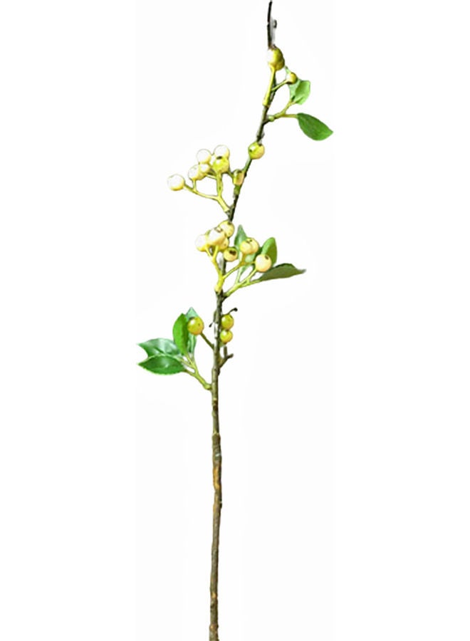 Artificial Blueberry With Leaves Fruit Flower White/Green