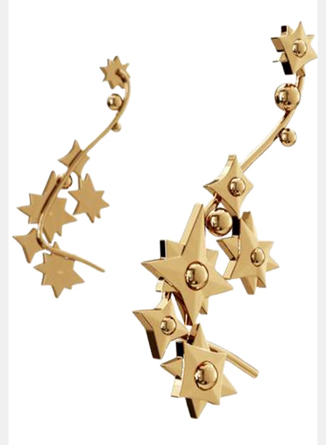 Planet Beyond Pair Of Constellation Shaped Earhooks Set For Earbuds Gold  - Image 1