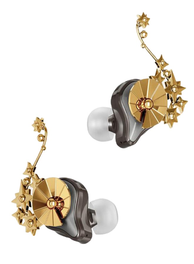 Planet Beyond Pair Of Constellation Shaped Earhooks Set For Earbuds Gold  - Image 2