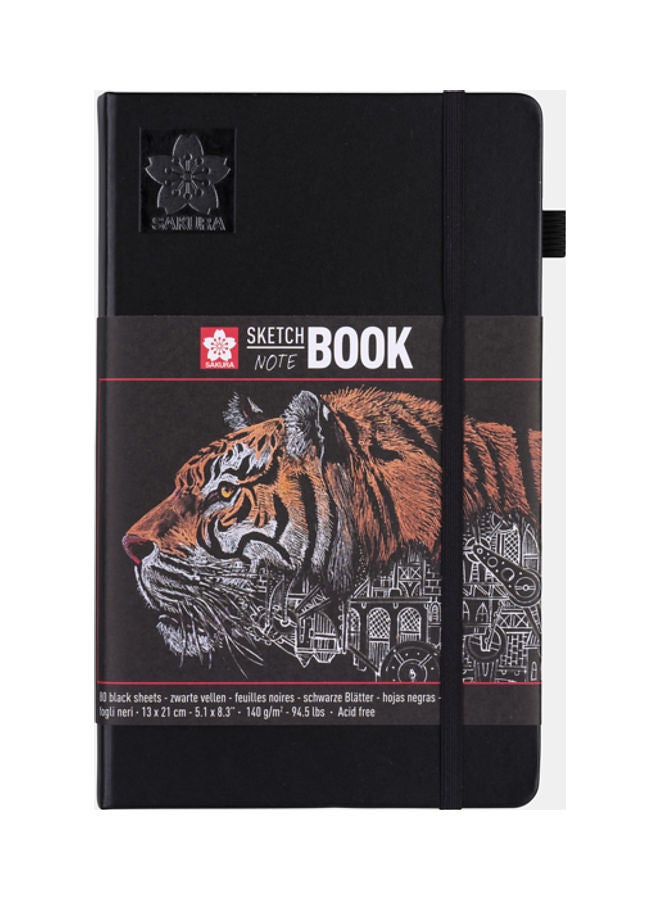 SAKURA A5 Sketch Note Book Black - Image 1