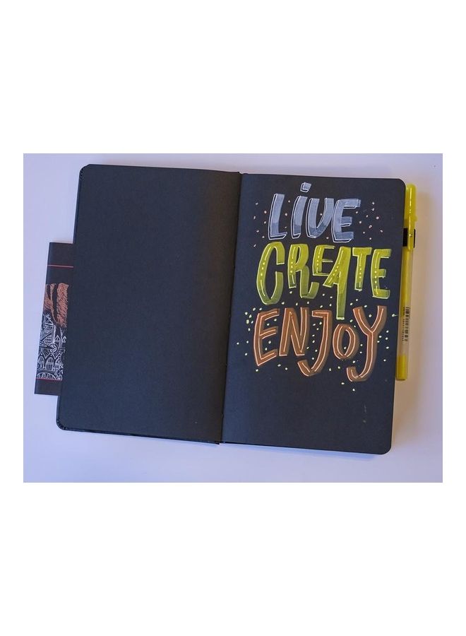 SAKURA A5 Sketch Note Book Black - Image 3