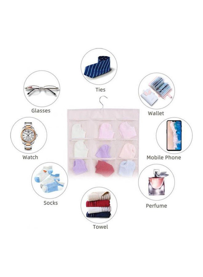 Generic Closet Hanging Organizer Underpants Socks Beige  - Image 3