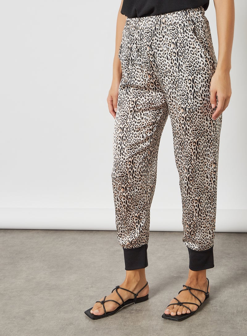 SIVVI for HANIYA Leopard Print Ankle Pants Multicolour  - Image 1