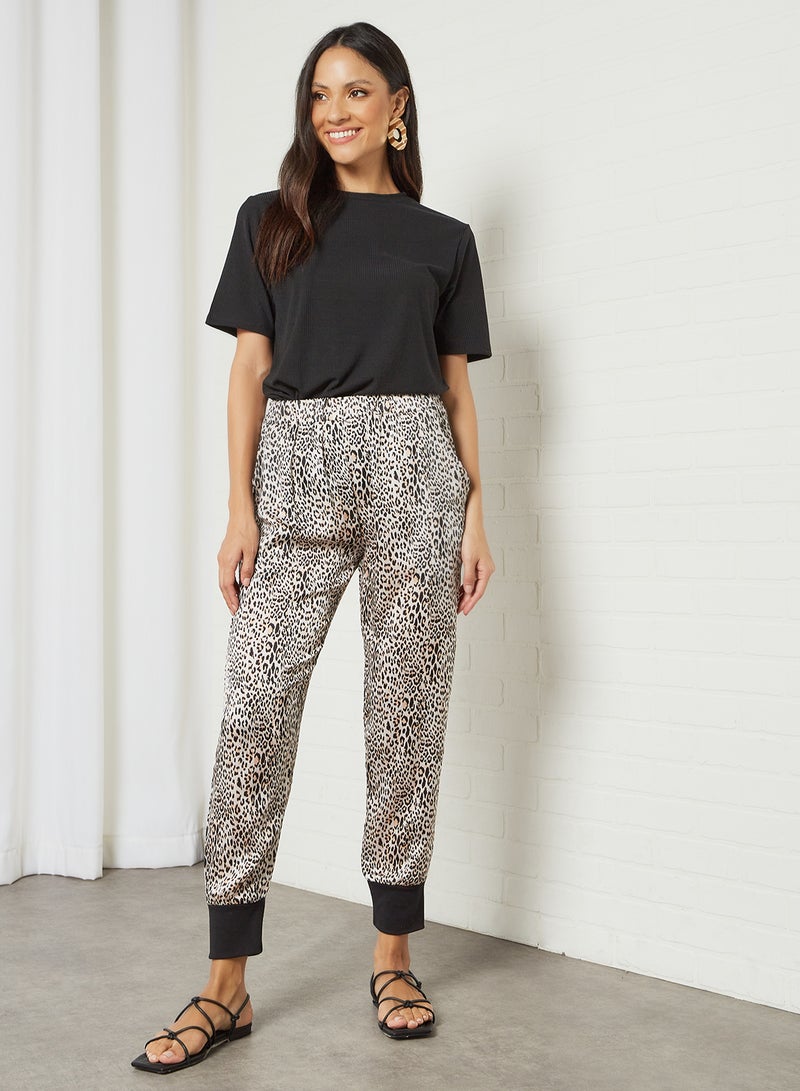 SIVVI for HANIYA Leopard Print Ankle Pants Multicolour  - Image 4