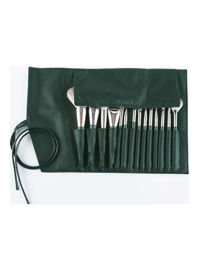 فليلي طقم فرش مكياج مكون من 14 قطعة أخضر - Image 4