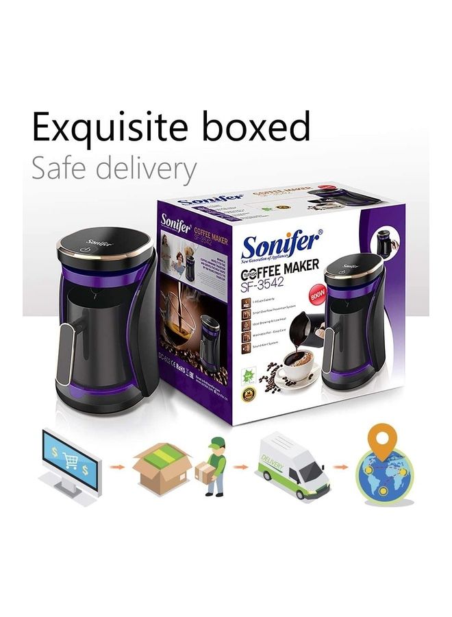 سونفير ماكينة صنع قهوة تركية تلقائية 500 ml 800 W SF-3542 أسود - Image 4