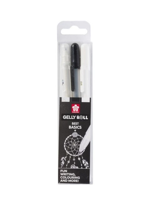 Set Of 3 Gelly Roll Pens Multicolour