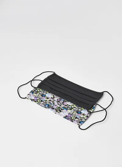 PIECES Floral Print Facemask (Pack of 2) Multicolour