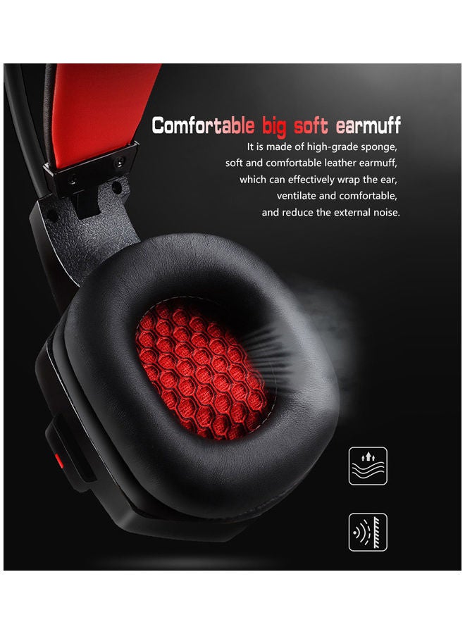 Lenovo Wired Over-Ear Gaming Headphones With Mic Black - Image 2