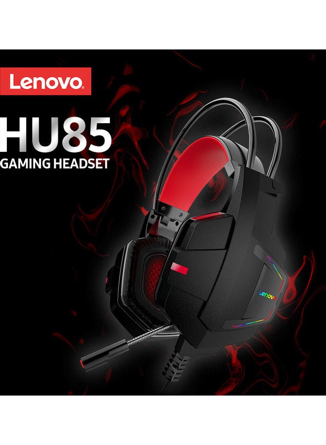 Lenovo Wired Over-Ear Gaming Headphones With Mic Black - Image 3