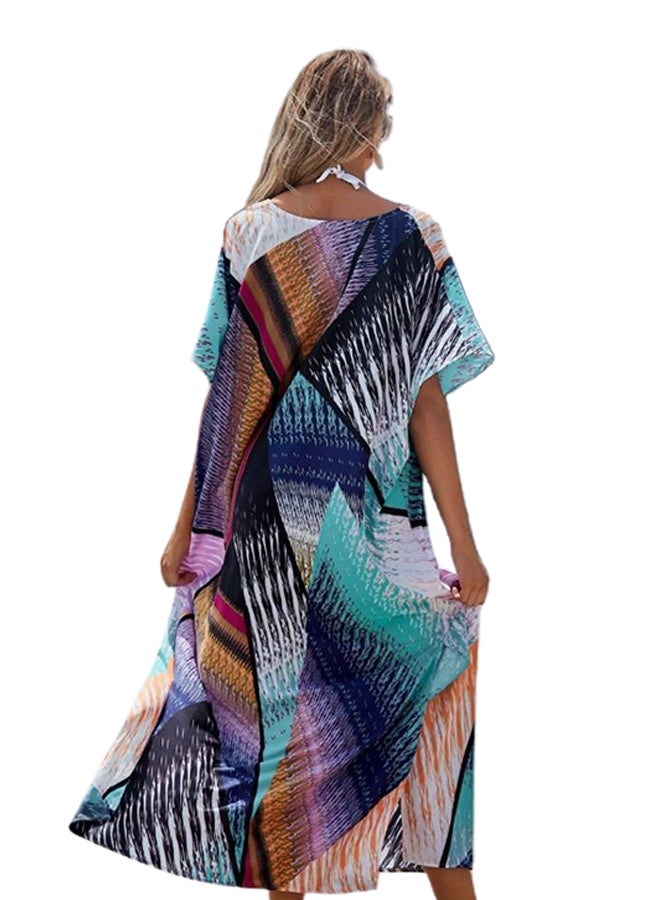 Fashionable Midi Dress Multicolour - Image 2