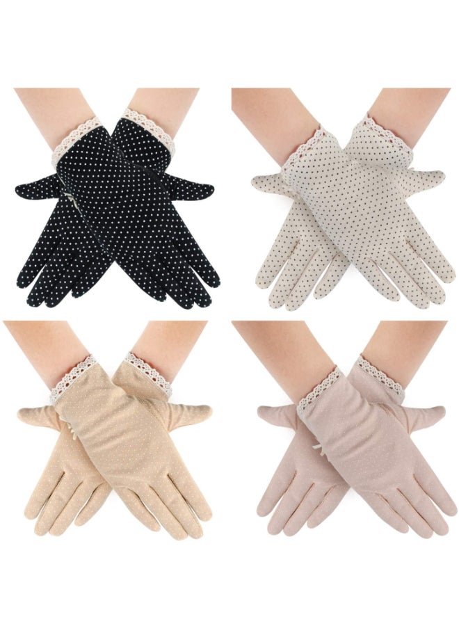XiuWoo - 4 Pair Casual Printed Gloves Multicolour - Image 1