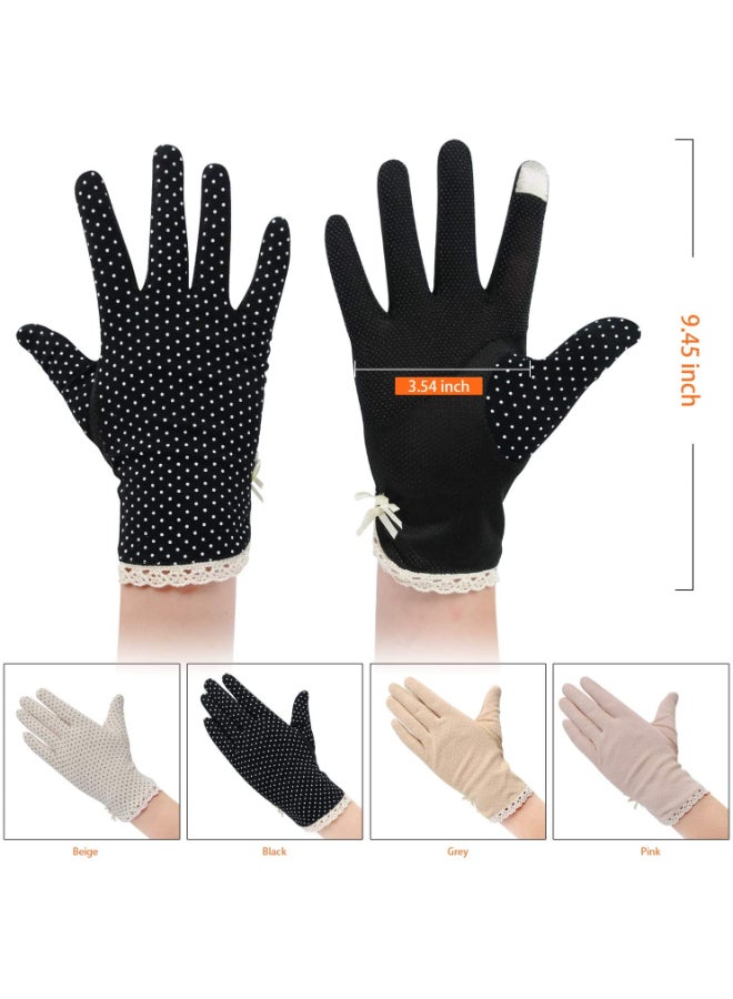 XiuWoo - 4 Pair Casual Printed Gloves Multicolour - Image 1
