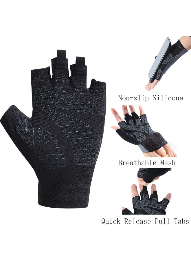 XiuWoo Pair Of Casual Protective Gloves Black  - Image 3