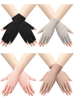 4 Pair Casual Printed Gloves Multicolour