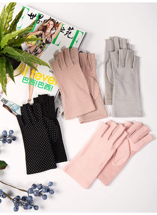 XiuWoo - 4 Pair Casual Printed Gloves Multicolour - Image 1