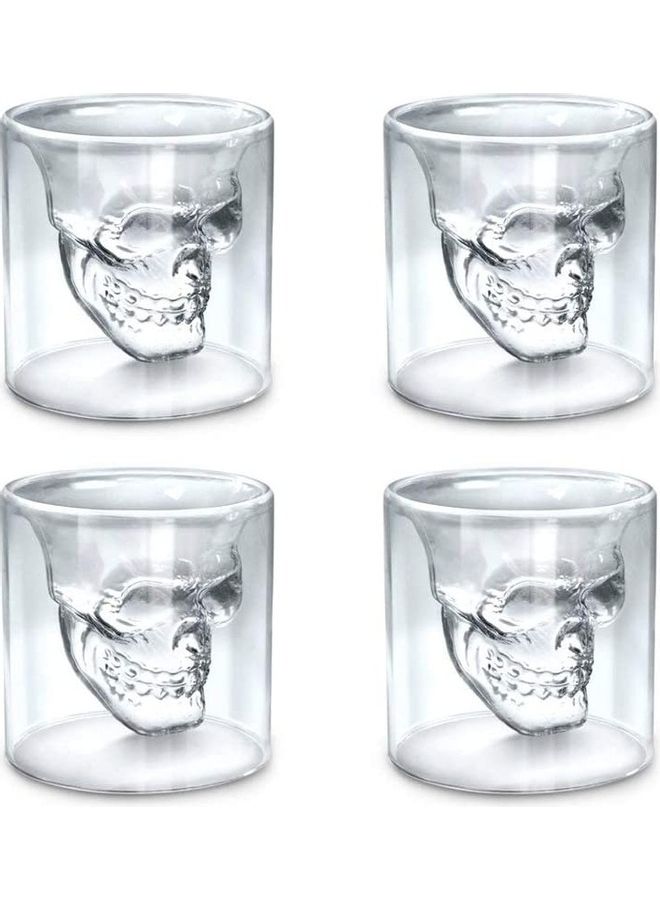 Lushh 4-Piece Glass Set Clear