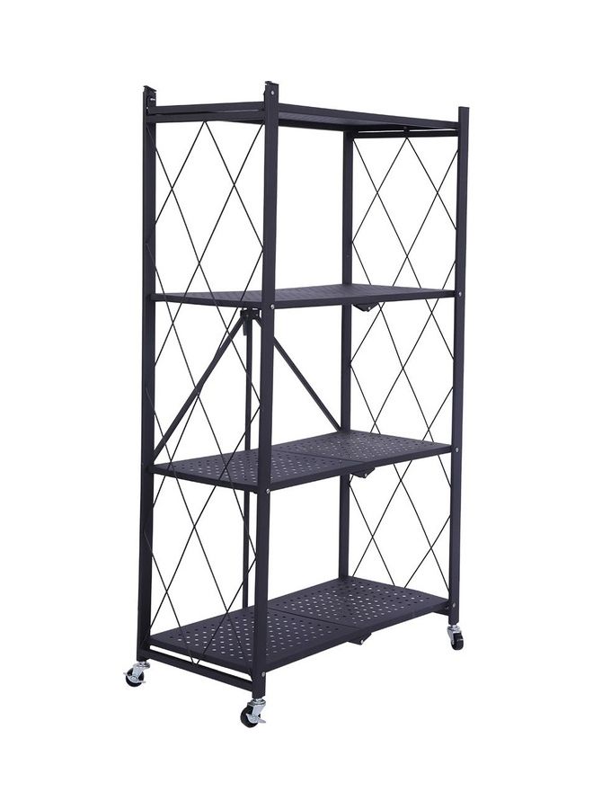 رف مكون من 3 طبقات أسود 125x10x39سم - Image 2