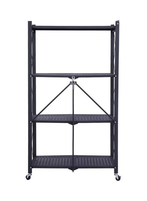 رف مكون من 3 طبقات أسود 125x10x39سم