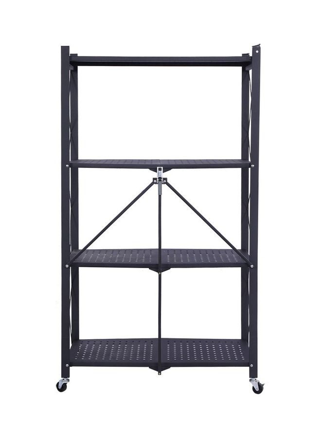 رف مكون من 3 طبقات أسود 125x10x39سم - Image 1