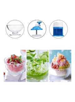 AIWANTO Household Handhold Manual Ice Crusher Blue/White 15.5x27cm  - Image 4