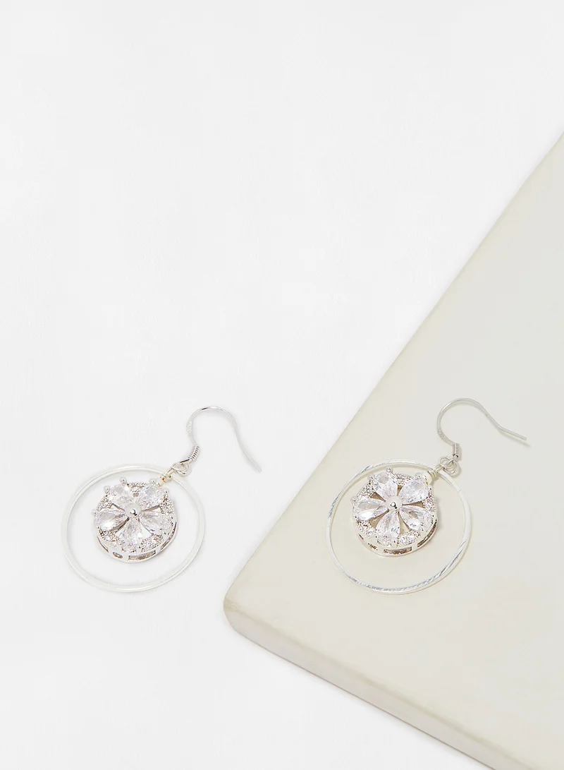 THE JEWELS JAR Zora Cubic Zirconia Dangle Earrings