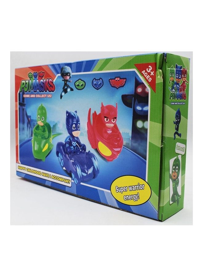 10-Piece PJ Masks Collectible Figure Set with Cars - Image 2