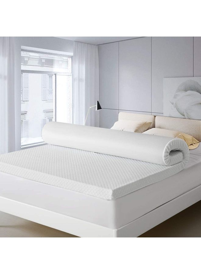 مرتبة إضافية فيسكو مزودة بغطاء منسوج قابل للإزالة memory_foam أبيض 140x200سم - v1623586294/N48130459A_1