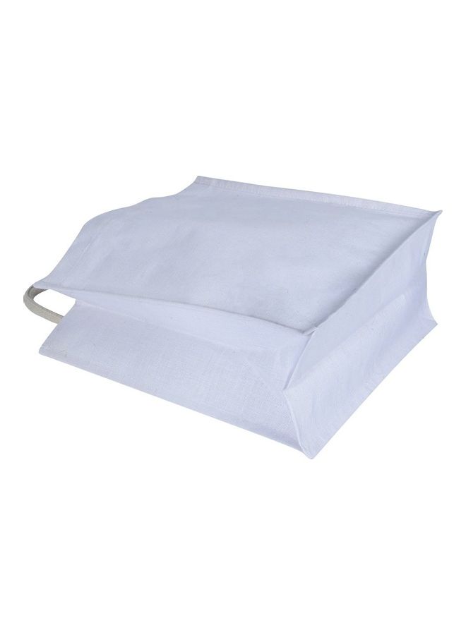 Green Bag Classic Casual Shopper Bag White - Image 3