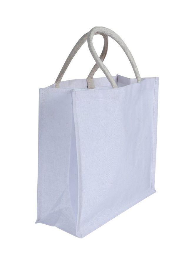 Green Bag Classic Casual Shopper Bag White - Image 2