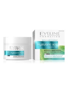 Eveline Hyaluronic Acid + Green Tea Intensely Moisturising D&N Cream 50ml 
