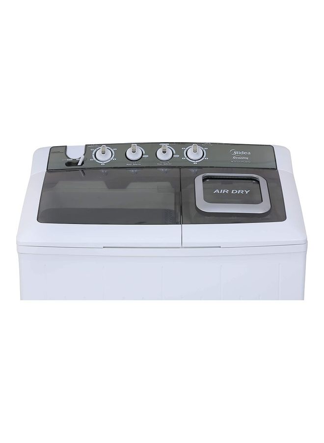 مديا غسالة التحميل العلوي النصف أوتوماتيكي بالحوض المزدوج بسعة 12KG كجم MTE120P1201Q أبيض/ رمادي - Image 3