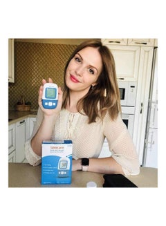 SINOCARE Safe AQ Angle Blood Glucose Monitoring System With 50 Test Strips And Lancets  - Image 5