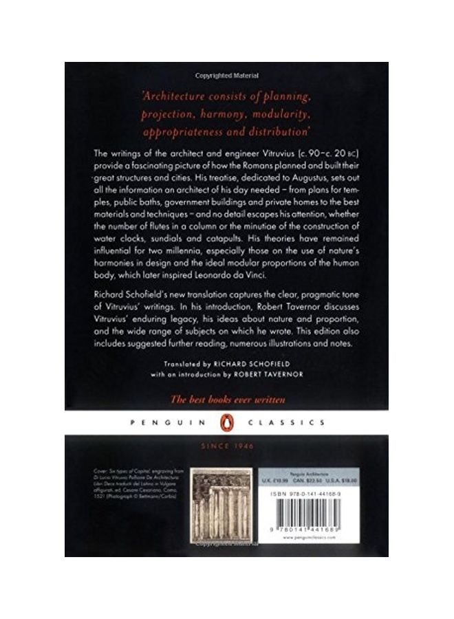 On Architecture Paperback English by Vitruvius - 2009-09-24  - Image 2