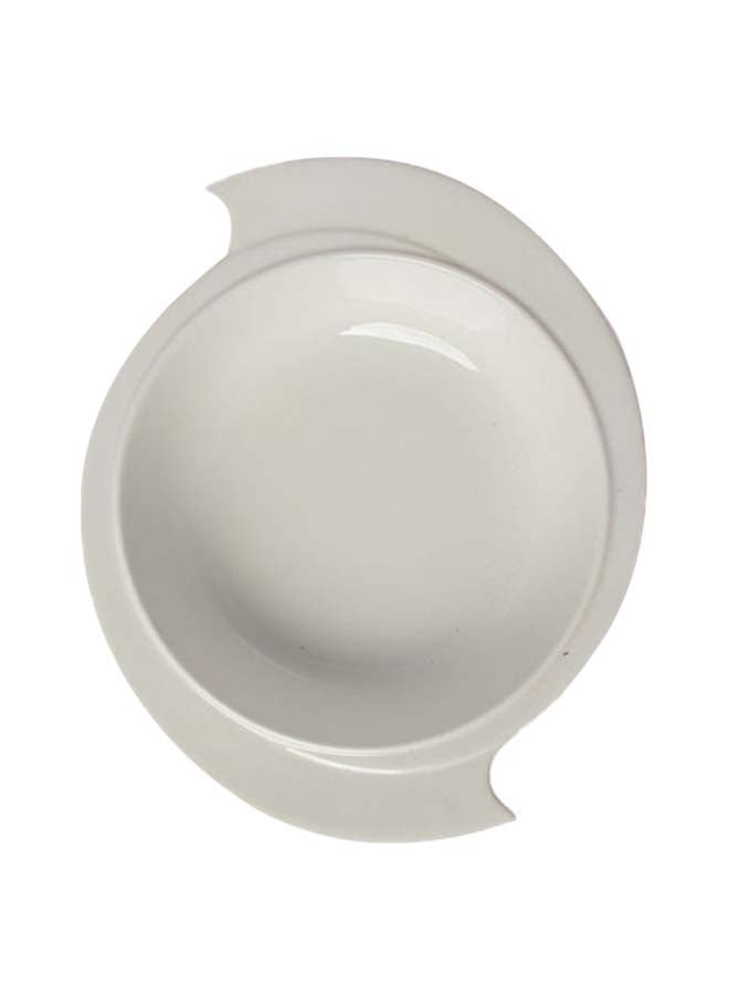 سكوالو طبق تقديم أبيض 25x21x5.8سم - Image 1