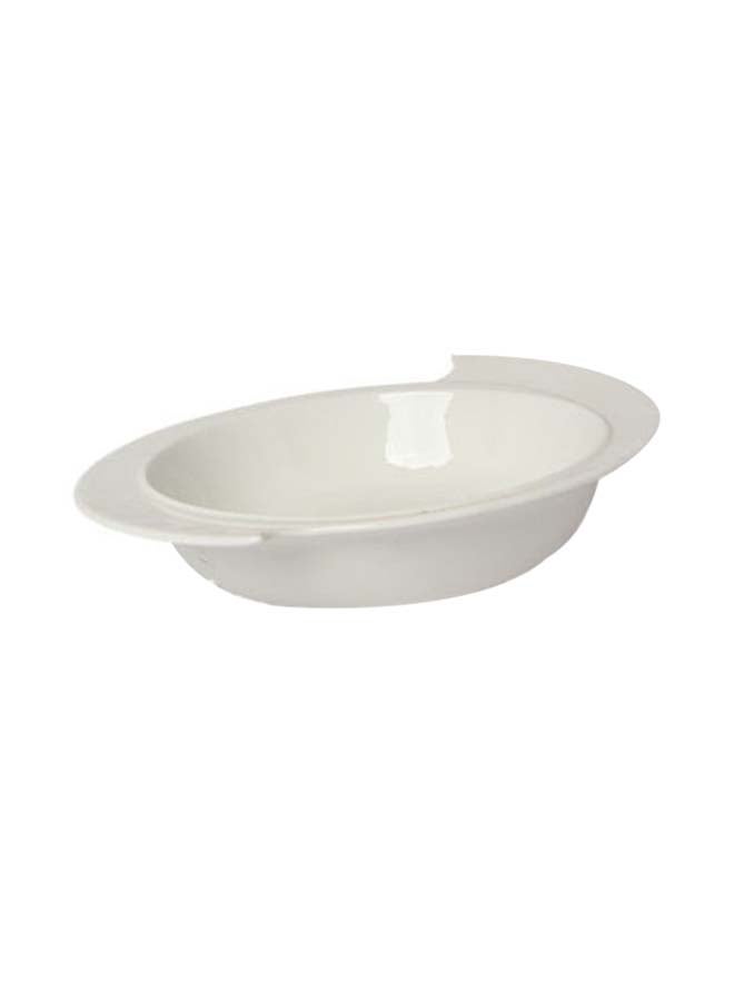 سكوالو طبق تقديم أبيض 25x21x5.8سم - Image 2