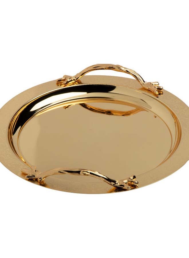 Elegant Round Tray Gold 33x5.5cm - v1623593301/N46543890A_2