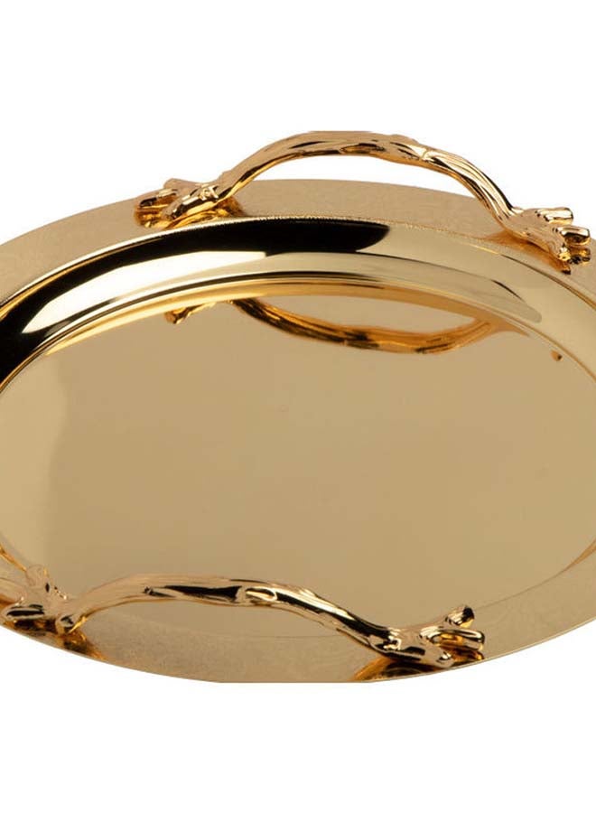 Elegant Round Tray Gold 33x5.5cm - v1623593301/N46543890A_3