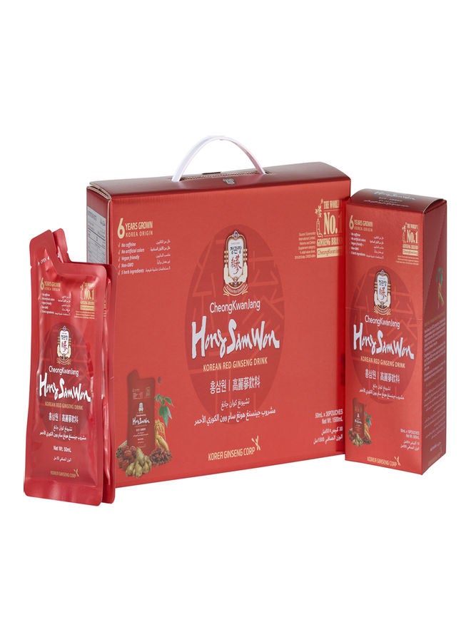 CheongKwanJang - [Hong Sam Won] | Korean Red Ginseng Drink 50ml X 10 Pouches - Image 1