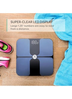 Zoom Plus Digital Smart Body Scale with LCD Display Blue/Black 30 x 30cm  - Image 3
