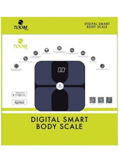 Zoom Plus Digital Smart Body Scale with LCD Display Blue/Black 30 x 30cm  - Image 4