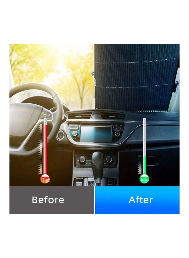 ZENHOME Universal Car Retractable Windshield Sun Shade - Image 4